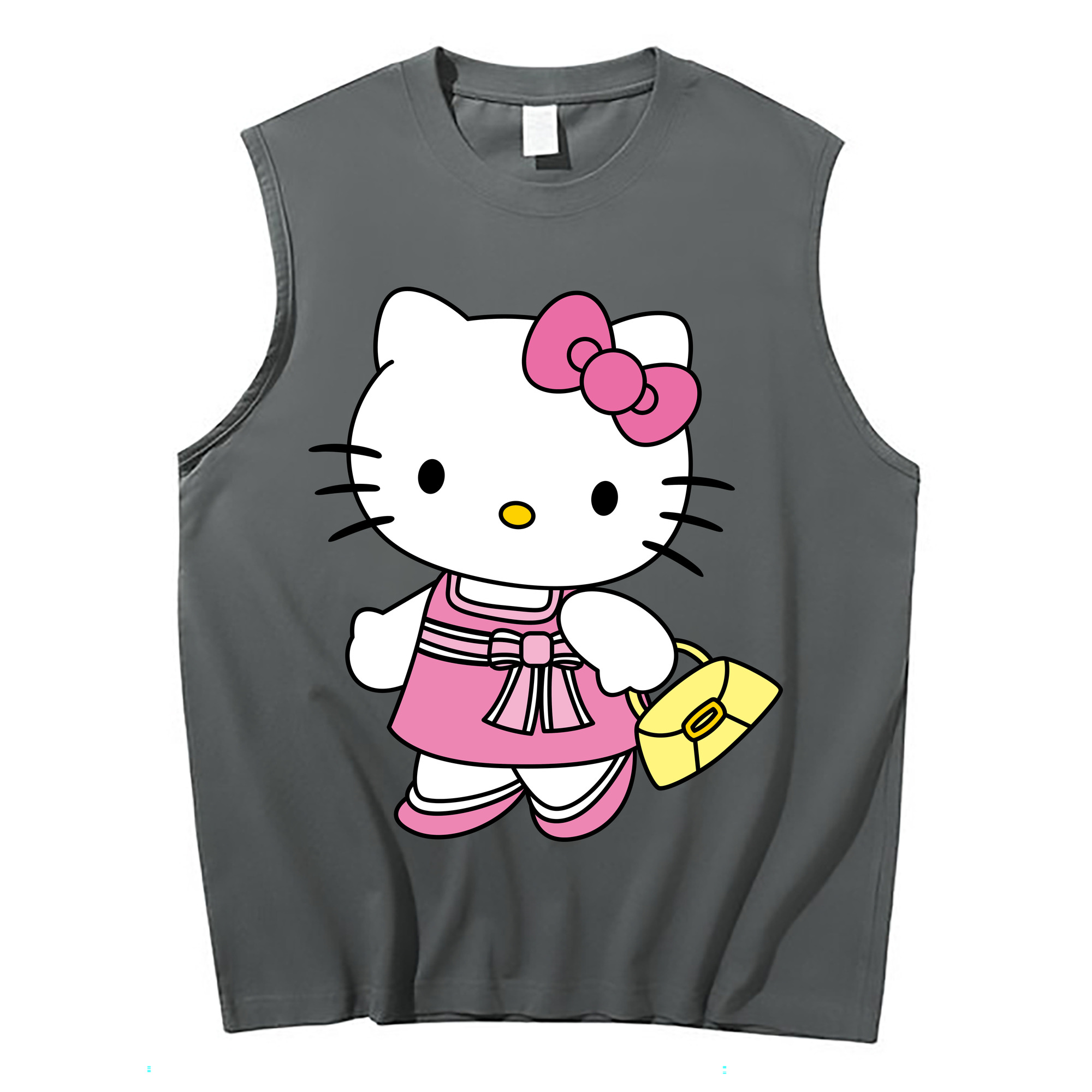 （画像用） Hello Kitty ハローキティ コットン100％タンクトップ（フロントプリント）